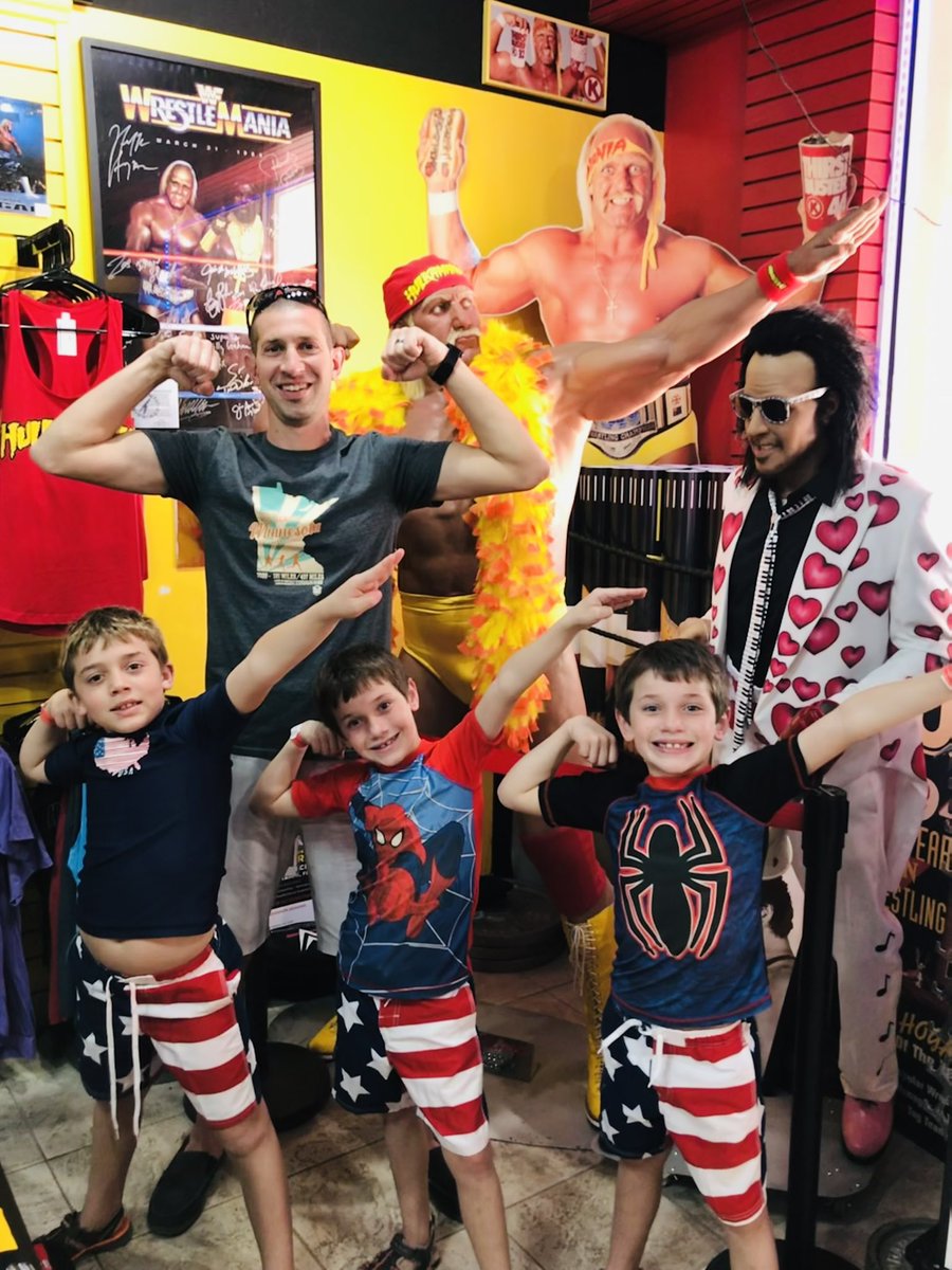 Jeremy Miller (@jeremyrmiller) on Twitter photo Hulk Hogan was a childhood hero of mine and unquestionably one of the most legendary & recognizable professional wrestlers of all time. As Hulk would say, “Hulkamania will live forever!”
In 2021, Janel took this picture of the boys and me at <a href="/HogansBeachShop/">Hogans Beach Shop</a> in Clearwater Beach. Hulk Hogan was a childhood hero of mine and unquestionably one of the most legendary & recognizable professional wrestlers of all time. As Hulk would say, “Hulkamania will live forever!”
In 2021, Janel took this picture of the boys and me at <a href="/HogansBeachShop/">Hogans Beach Shop</a> in Clearwater Beach.