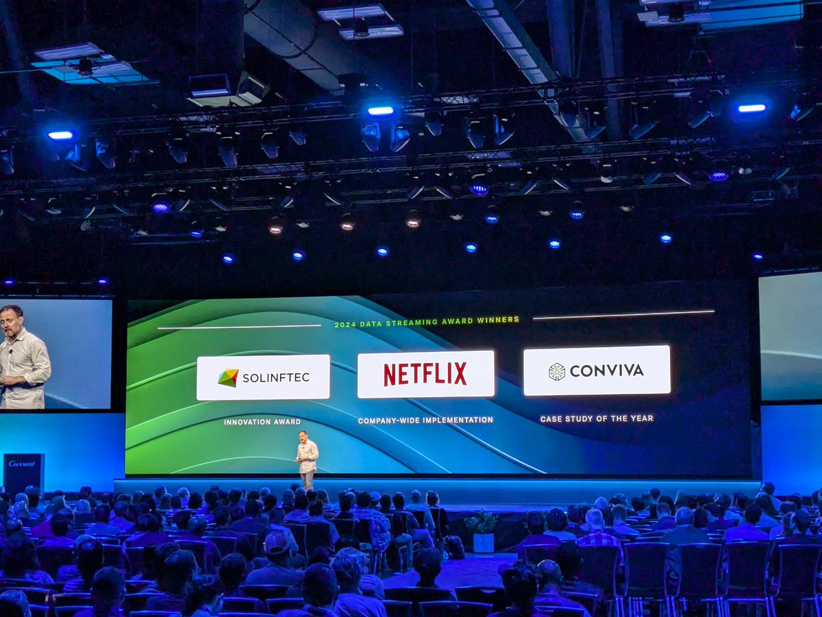 confluentinc's tweet image. 🏆 Nominations are OPEN for the 2025 Data Streaming Awards!
We’re recognizing teams using data streaming to drive real-world impact.
Open to all data streaming technologies.
Submit your nominations by August 17 here ➡️
cnfl.io/4o4W28z
