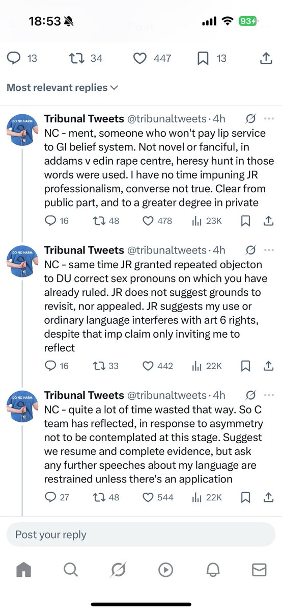 Cazz Anders is Querying (@crewcazz) on Twitter photo <a href="/amscanlon/">AM Scanlon</a> <a href="/raqaellapaella/">Vaginasaurus Ultra 💚🤍💜♀️</a> NC highlighted the inequality in the treatment of each counsel. <a href="/amscanlon/">AM Scanlon</a> <a href="/raqaellapaella/">Vaginasaurus Ultra 💚🤍💜♀️</a> NC highlighted the inequality in the treatment of each counsel.