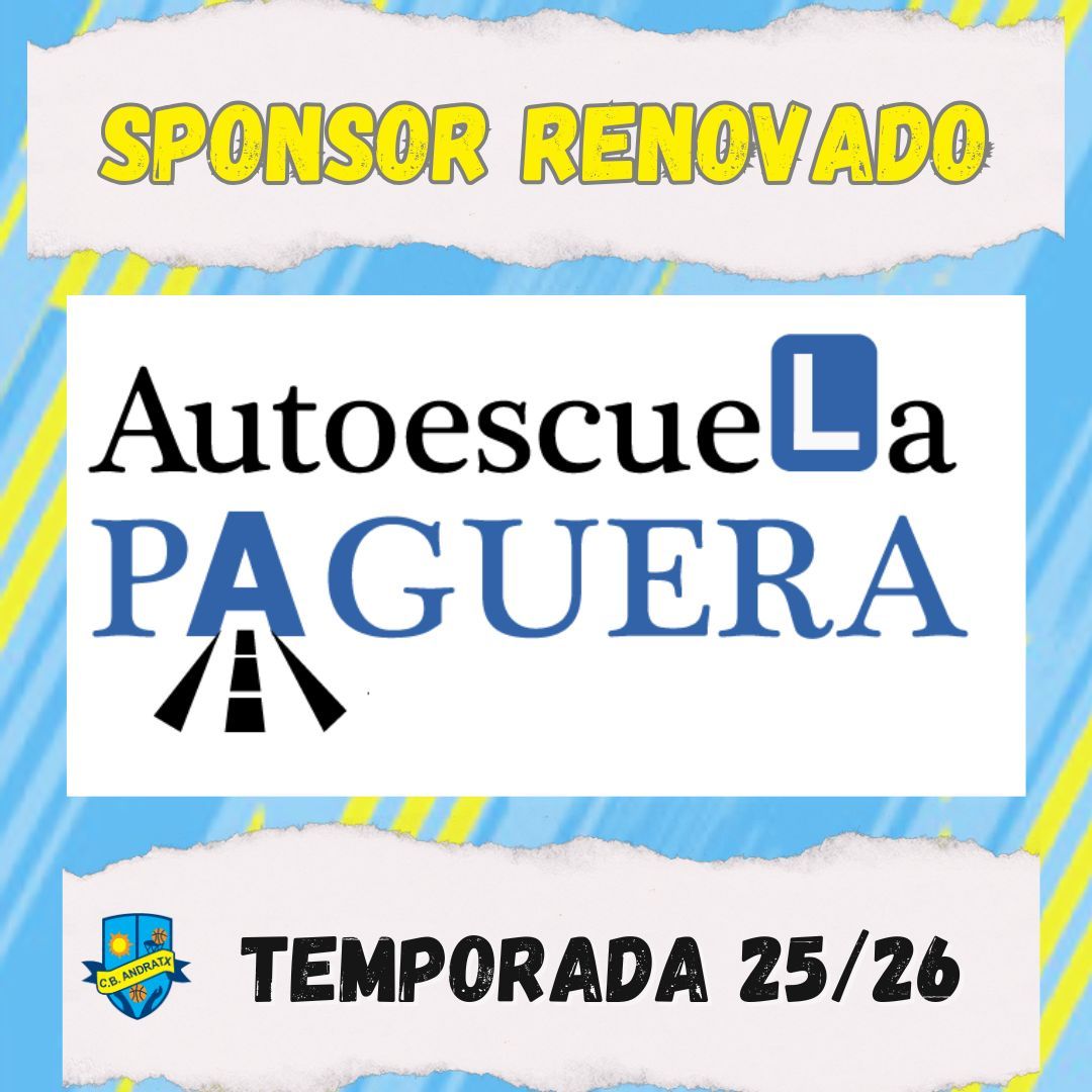 🚗 ¡AUTOESCUELA PAGUERA ACELERA CON NOSOTROS! 🚦

Nos emociona anunciar que @autoescuela_paguera renueva su compromiso.

📌 Por qué nos encanta:

Formación con valores (¡como nuestro equipo!)
Compromiso con el deporte
💡 ¡Cada victoria del equipo será un paso más hacia su meta!