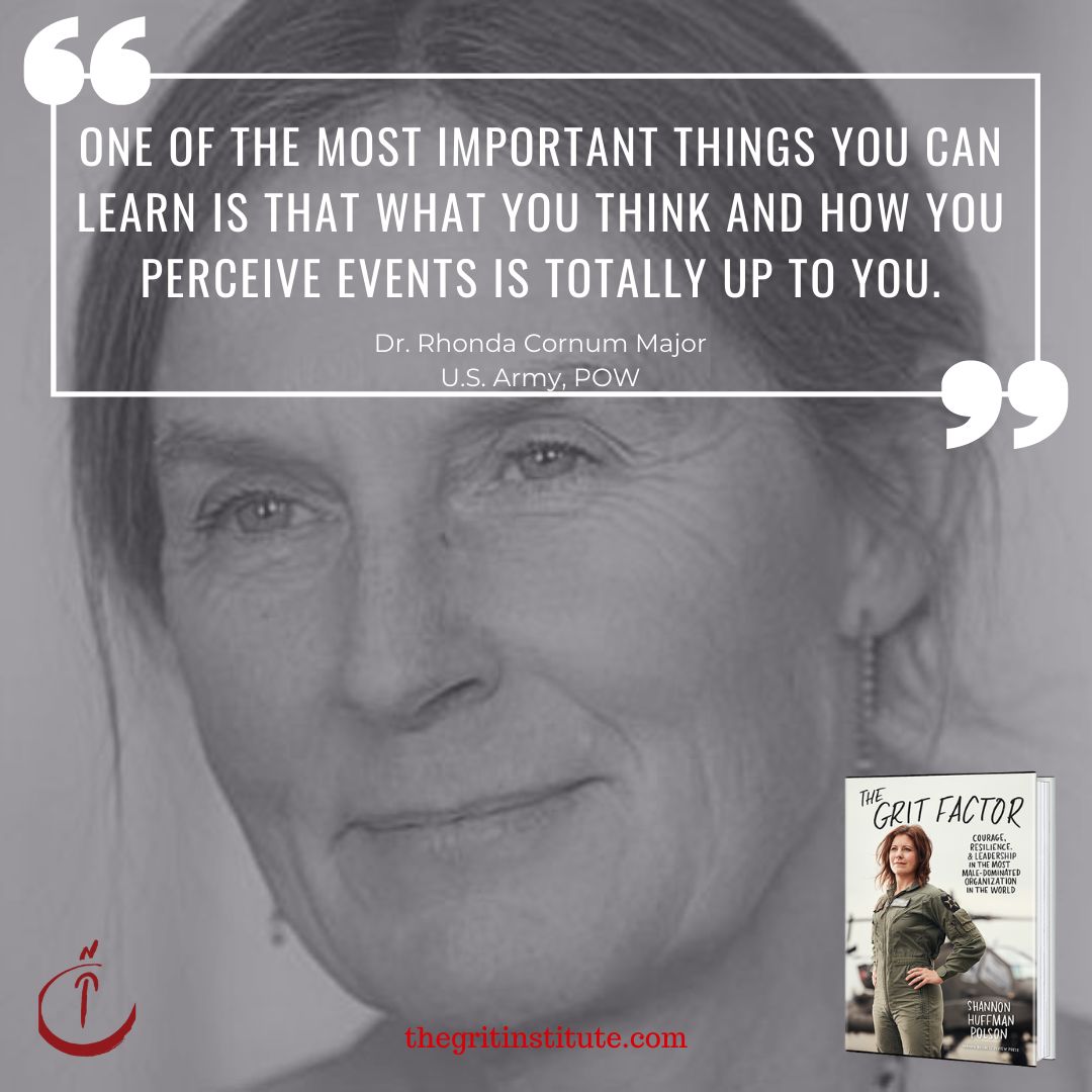 ABorderLife's tweet image. &quot;One of the most important things you can learn is that what you think and how you perceive events is totally up to you.&quot; - Dr. Rhonda Cornum Major U.S. Army, POW #grit #leadership #womenshistorymonth