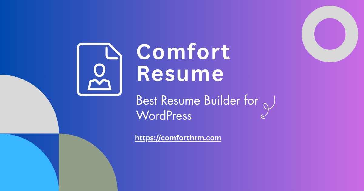 comforthrmwp's tweet image. 🎯 Build & display professional resumes in WordPress — no code needed!
Meet Comfort Resume, the WordPress plugin for job seekers, HR teams & agencies.
✅ Free core + Pro addon 📄 Block & shortcode support 🔗 comforthrm.com/product/comfor…
#WordPress #ResumeBuilder #ComfortResume