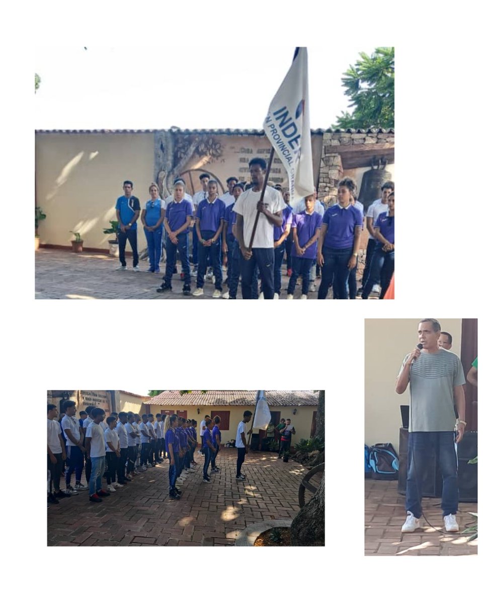 #DeporteGranma💯🇨🇺Abanderamiento del Equipo de ⚽ Fútbol Sala, Femenino y Masculino .
#DeportesEnVictoria #granmacuentaconmigo