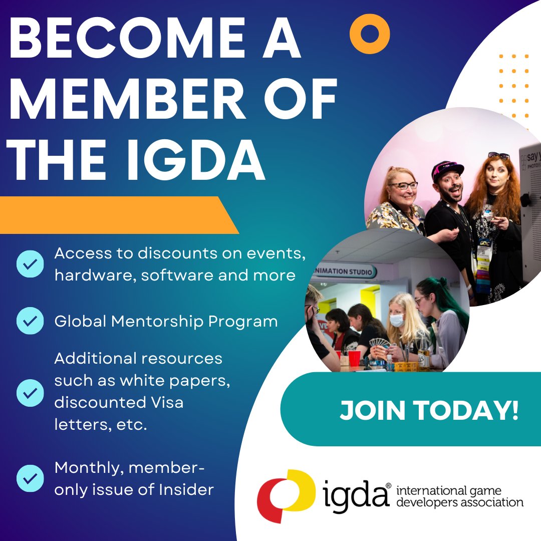 ACM SIGGRAPH (@siggraph) on Twitter photo 🎮 Become a member of the <a href="/IGDA/">International Game Developers Association</a>!
Join a global network of game devs, access resources, events & a supportive community.
From veterans to newcomers, there’s a place for you. 💡🌍
Learn more: igda.org
#GameDev #IGDA #Partner 🎮 Become a member of the <a href="/IGDA/">International Game Developers Association</a>!
Join a global network of game devs, access resources, events & a supportive community.
From veterans to newcomers, there’s a place for you. 💡🌍
Learn more: igda.org
#GameDev #IGDA #Partner
