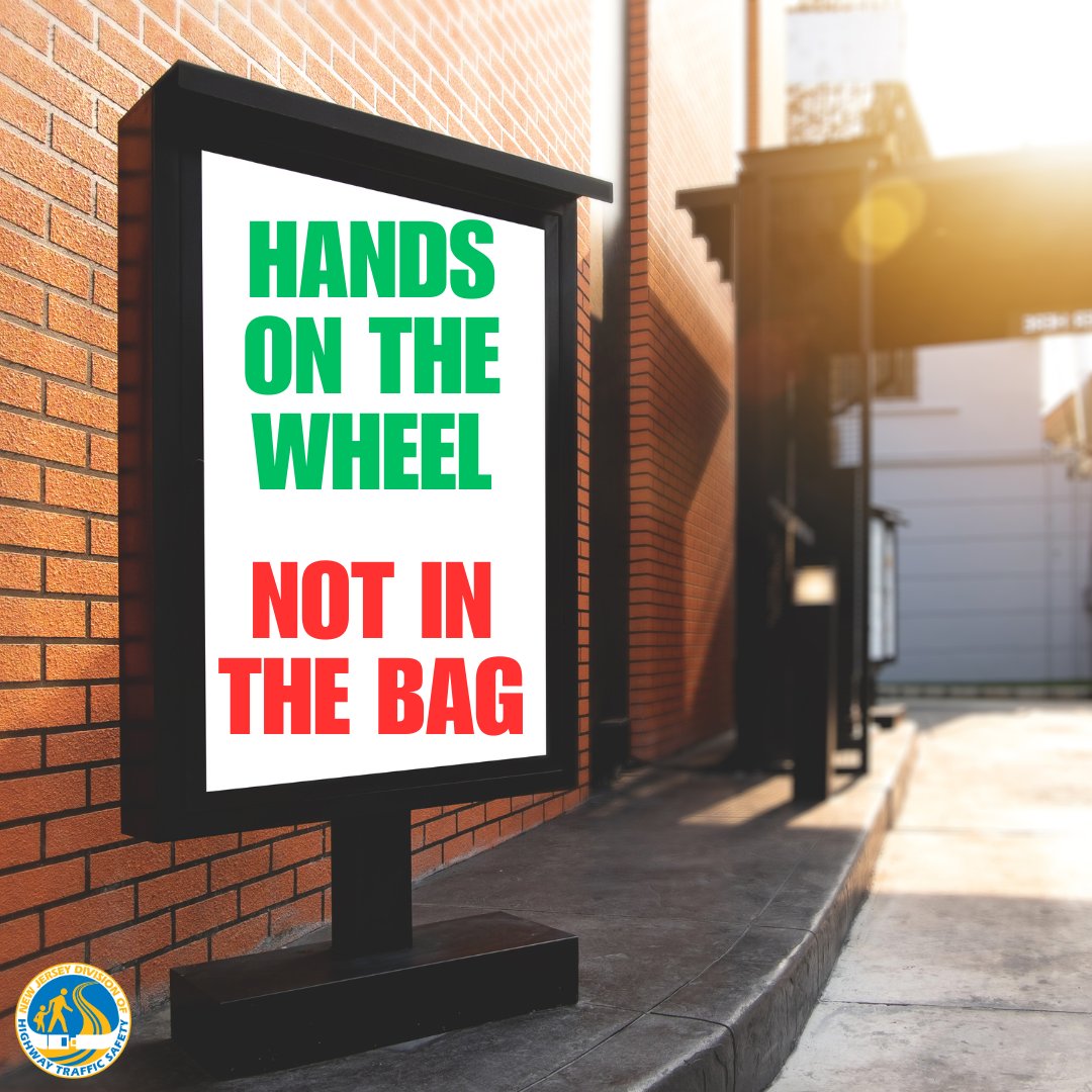 Happy National Drive-Thru Day! Resist the temptation to eat while driving. Wait until you've arrived at your destination or park in a safe location before digging in. #NationalDriveThruDay #EyesOnTheRoad