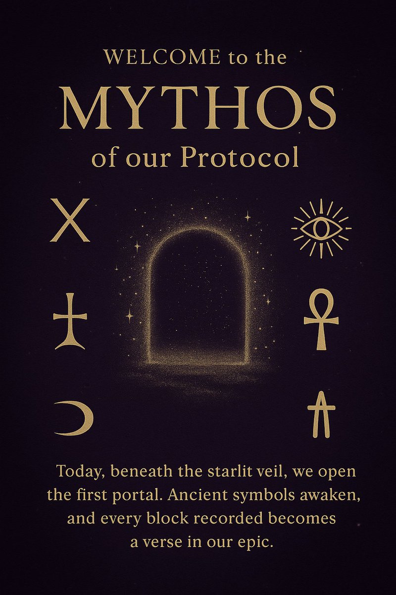 ritualchain's tweet photo. Welcome to the Mythos of our Protocol. Today, beneath the starlit veil, we open the first portal. Ancient symbols awaken, and every block recorded becomes a verse in our epic. πΆ
#ritualchain #memecoin #memecommunity #SOL #CryptoCult #WalletRitual https://t.co/gCq69yylUM