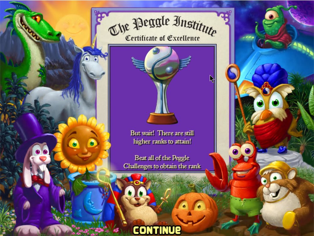 MegaApple18's tweet image. I finished... Peggle