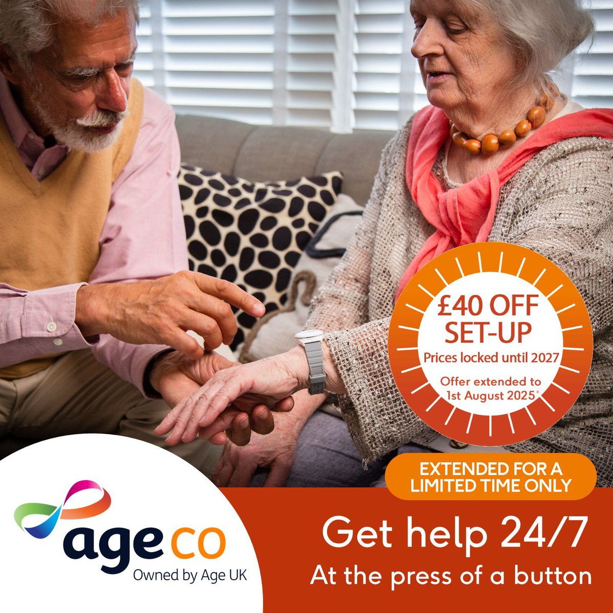 Save £40, plus prices locked until 2027!*

Remain independent with a personal alarm and get help in any emergency at the press of a button.

Independence when it's wanted, help when it's needed. 

Find out more 👉 bit.ly/4miZ9bZ 

* Terms and Conditions apply.