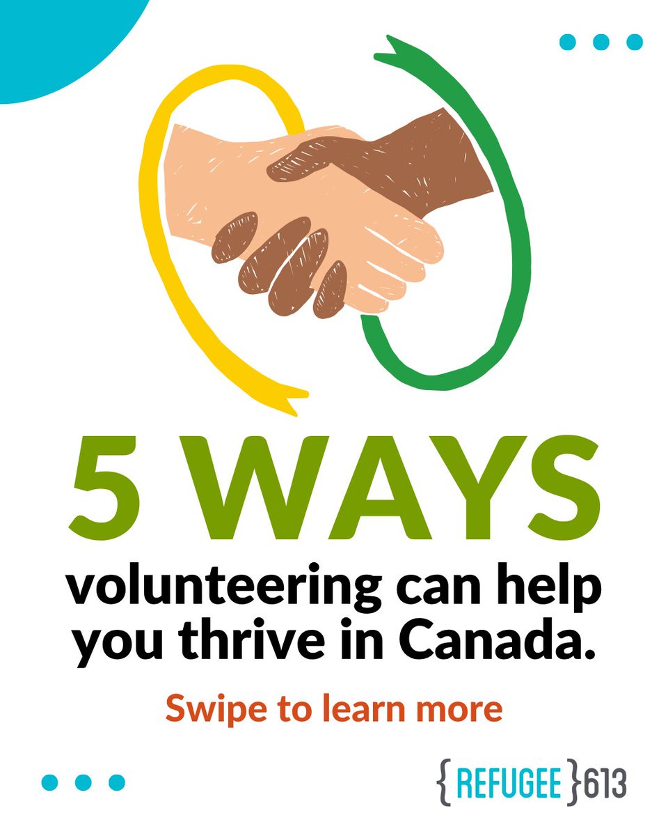 refugee613's tweet photo. (1/2) Last year, Refugee 613 and @VolunteerOttawa  partnered up to make an infographic with the basic information newcomers need to find fun, enriching volunteer jobs.

🔗 It’s available in 16 languages at https://t.co/EQcZHCXjzo https://t.co/67fuZ9lt9e