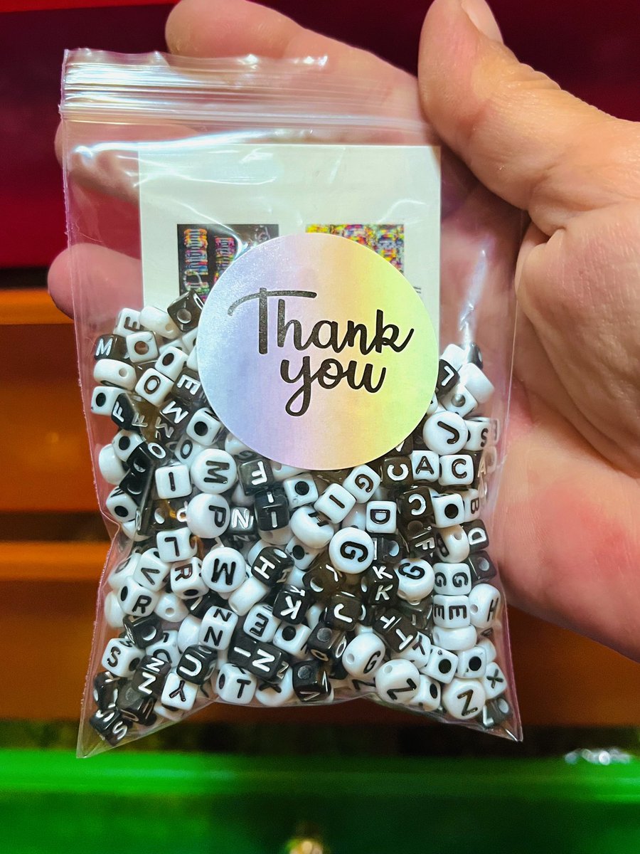 KandiRager's tweet photo. Alphabet Beads Mix

Our alphabet beads mix has an evenly distributed amount of alphabet letters &amp; includes a mix of black cube, white cube, and white round alphabet beads - let’s get crafting !!

https://t.co/Fesa9v7x8O https://t.co/RtWwbGi1Nq