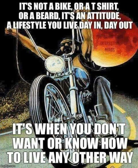 Motorcycles... It's a lifestyle.

Agree?