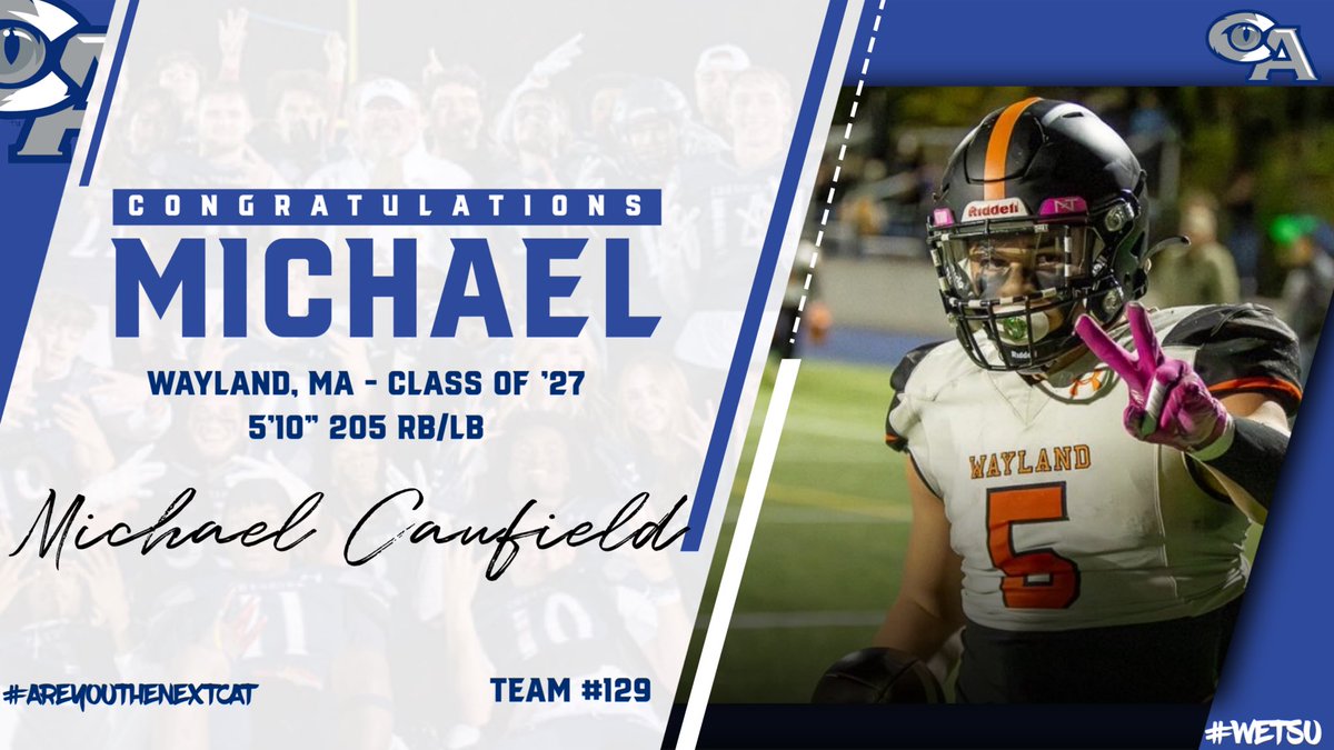 Michael Caulfield (@mikeycaulfield) on Twitter photo Excited to announce I will be transferring to Cheshire Academy and reclassifying to C/O 27’. Ready to work GO CATS!! <a href="/CAcatsFB1794/">Cheshire Academy Football</a> <a href="/Coach_Mella/">Bill Mella</a> <a href="/markecke/">Mark Ecke</a> Excited to announce I will be transferring to Cheshire Academy and reclassifying to C/O 27’. Ready to work GO CATS!! <a href="/CAcatsFB1794/">Cheshire Academy Football</a> <a href="/Coach_Mella/">Bill Mella</a> <a href="/markecke/">Mark Ecke</a>