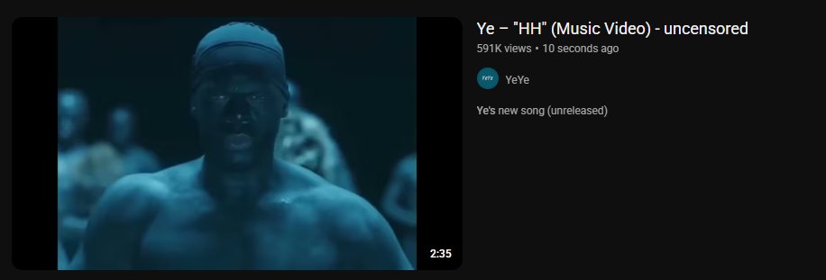 DoominEth's tweet image. I've just heard Ye's (formally Kanye West) tribute to Hulk Hogan (HH). It's beautiful, he would have loved it.