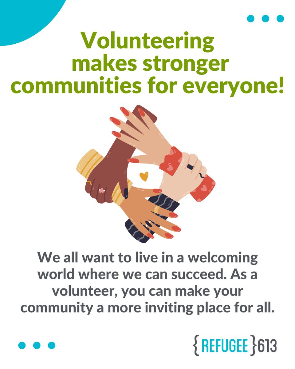 refugee613's tweet photo. (2/2) 🍁Located in Ottawa? Check out Volunteer Ottawa’s website for advice on finding volunteer positions in our city: https://t.co/u2Rzd0whit https://t.co/jQ2ypaNuwr