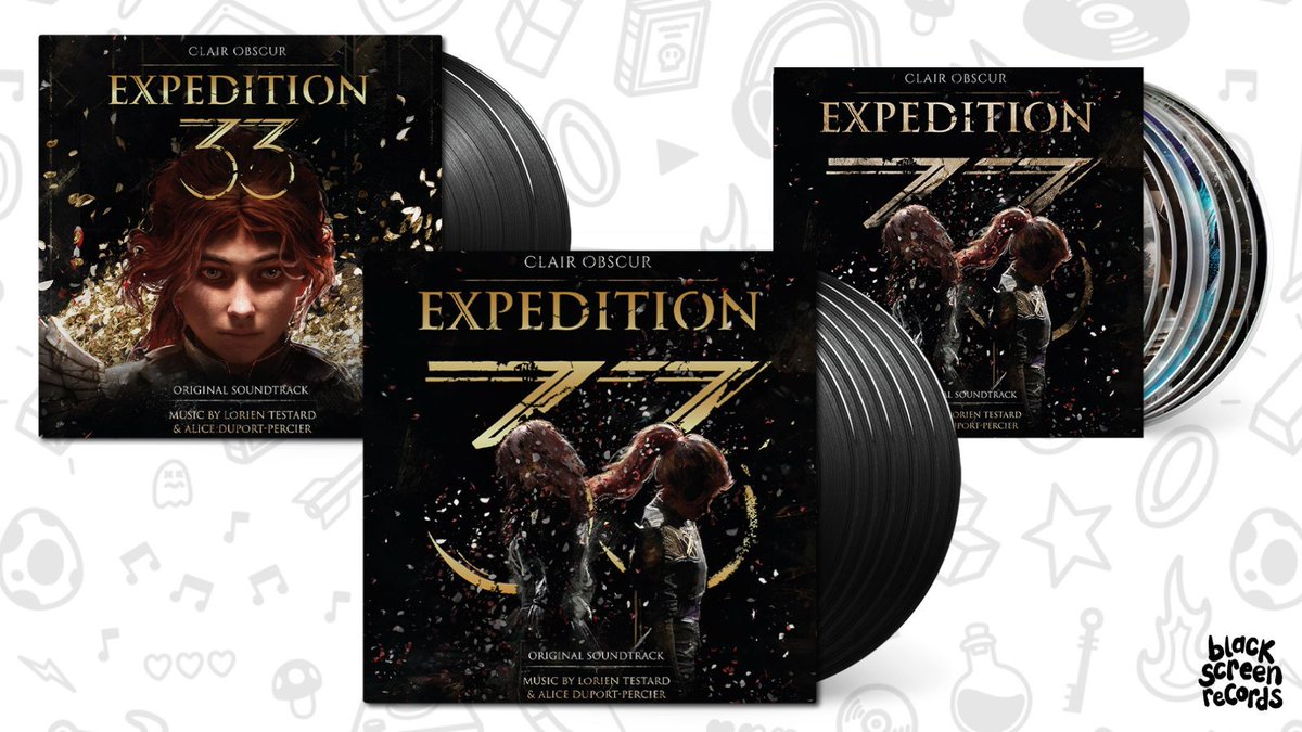 blackscreenrec's tweet image. You're not dreaming, it's actually real! ⚔️
The soundtrack to "Clair Obscure: Expedition 33" by @lorien_testard is now available on vinyl and CD from @Laced_audio.
Pre-order it now at our store:
blackscreenrecords.com/clair-obscur-e…