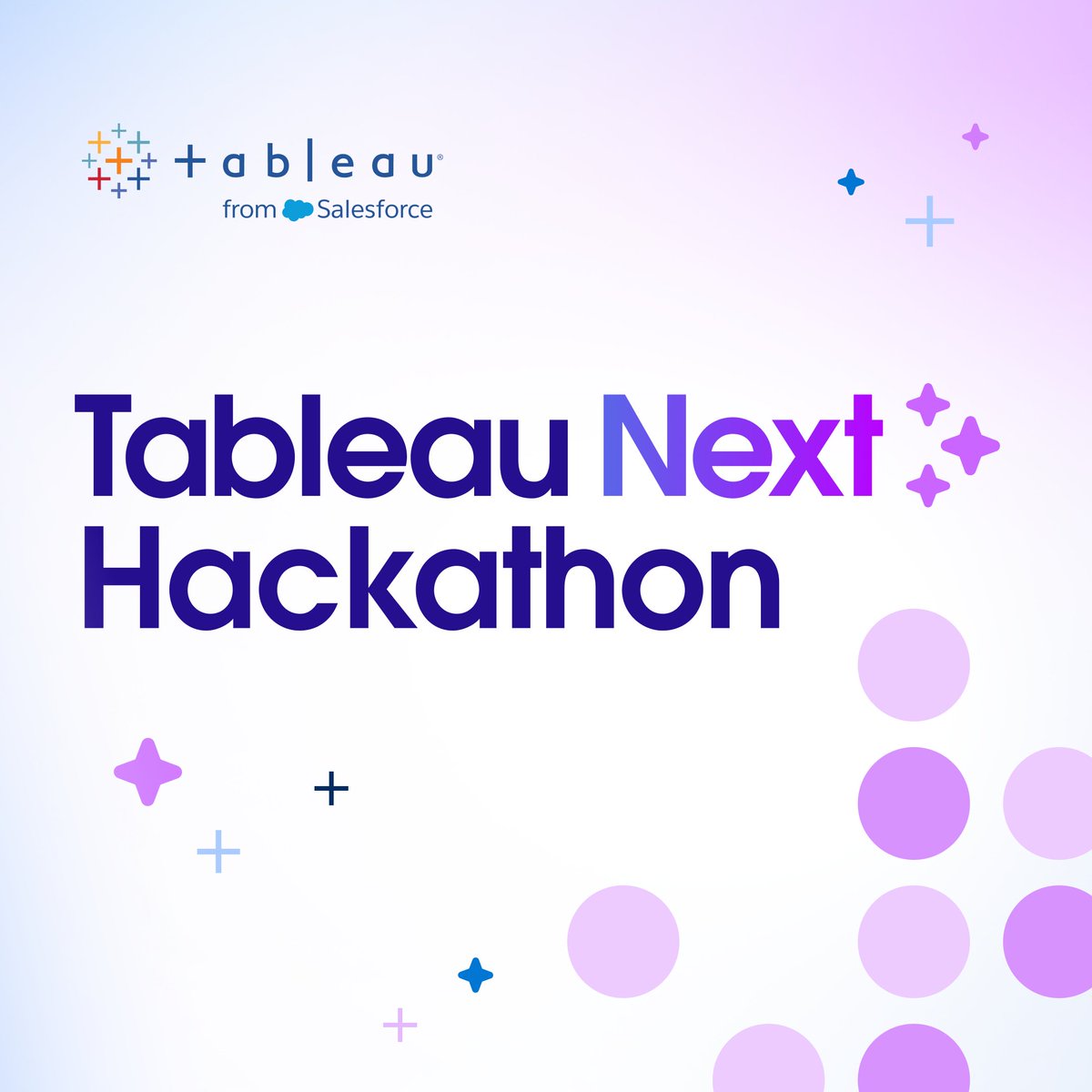 tableau's tweet image. The Tableau Next Virtual Hackathon is live!
Get hands-on with agentic analytics, explore the powerful capabilities of Tableau Next as you get free access into the product and learning resources, and compete for a chance to win a grand prize.
Register now:…