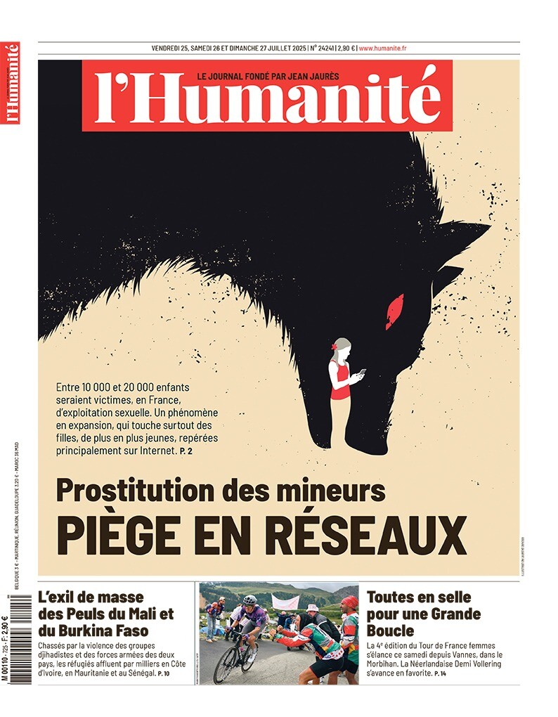 L’Humanité du 25 juillet
Prostitution des mineurs : piège en réseaux

📰 humanite.fr