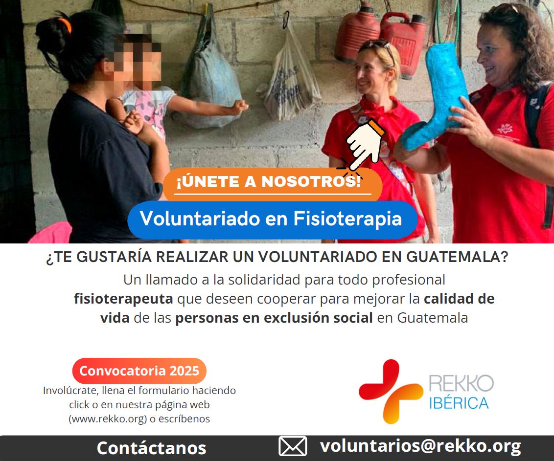 Colfisio (@colfisio) on Twitter photo La ONG <a href="/RekkoGuatemala/">Rekko Guatemala</a> precisa de la colaboración de fisioterapeutas voluntarios para la atención sanitaria en dos de sus clínicas guatemaltecas
👇 Conoce aquí todos los detalles
colfisio.org/new/6881f8a1e3…
#fisioterapia #voluntariado La ONG <a href="/RekkoGuatemala/">Rekko Guatemala</a> precisa de la colaboración de fisioterapeutas voluntarios para la atención sanitaria en dos de sus clínicas guatemaltecas
👇 Conoce aquí todos los detalles
colfisio.org/new/6881f8a1e3…
#fisioterapia #voluntariado