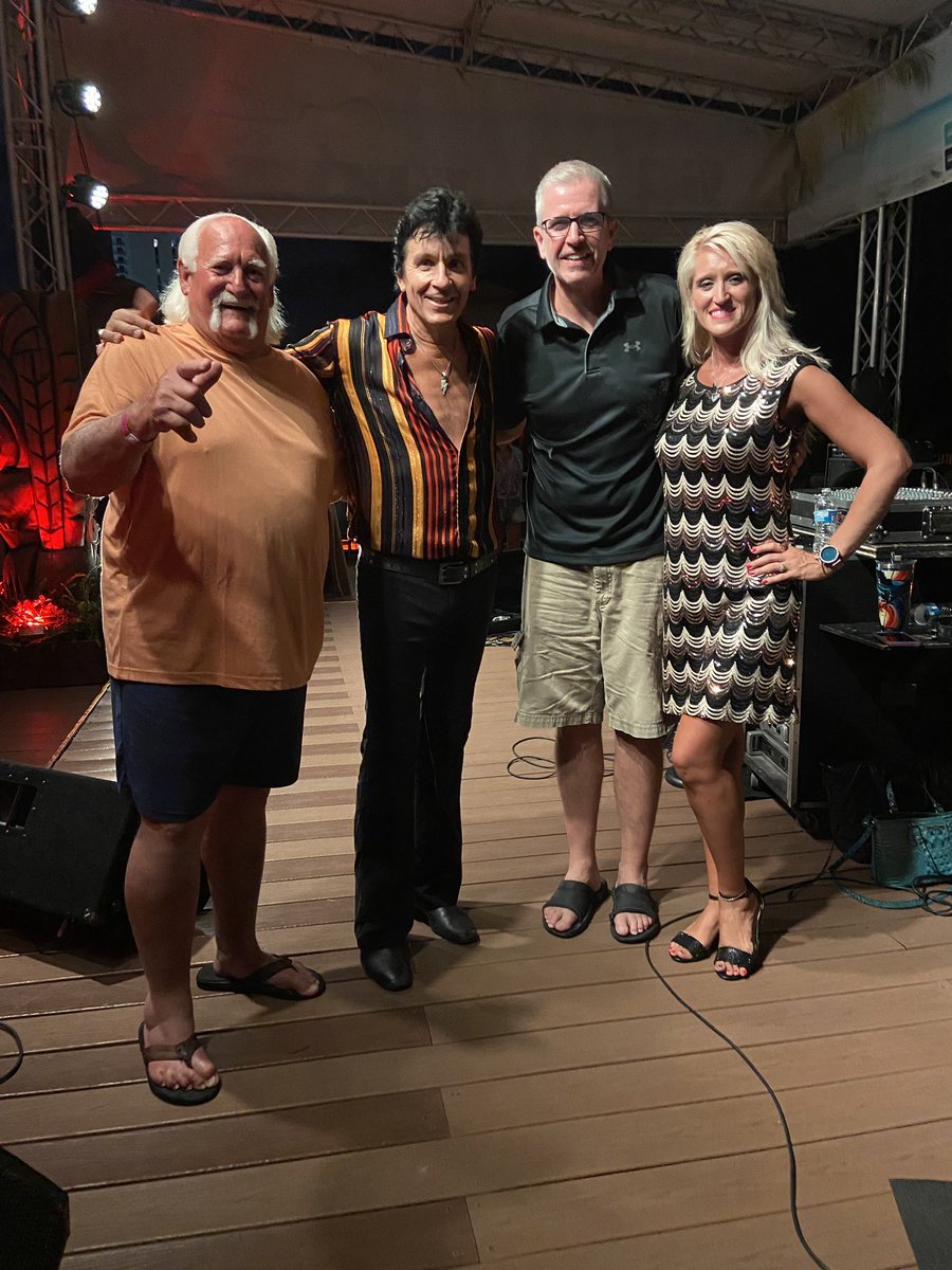 That one time I met Hulk Hogan! Okay, the guy who looks him, along with the guy  who has the best Elvis tribute show (Todd Herendeen) and his lovely wife (Angel). Good times at the Holiday Inn Resort Panama City Beach! RIP to the real Hulk Hogan.