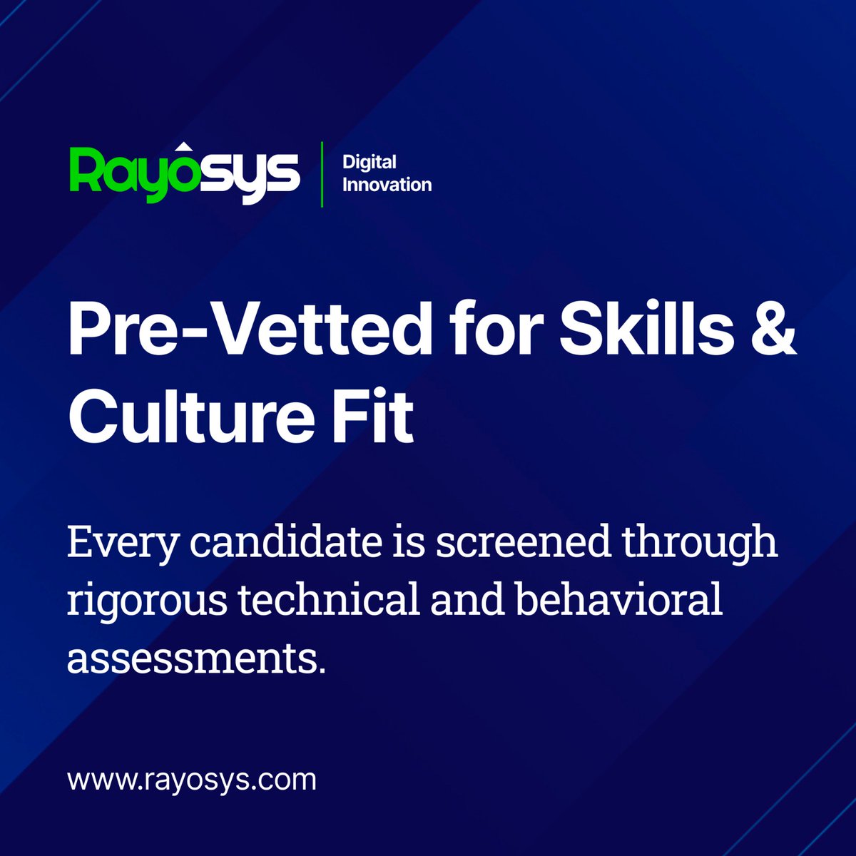 rayosys_'s tweet photo. Top-Quality Developers, Zero Hiring Hassles. Here’s What Sets Our Talent Apart.
See why companies trust Rayosys for reliable IT staffing solutions.

#itstaffing #remotedevelopers #hiretopdevelopers #contracthiring #softwaredevelopers #Rayosys #vistabench #staffingsolutions https://t.co/MoqvXazabG