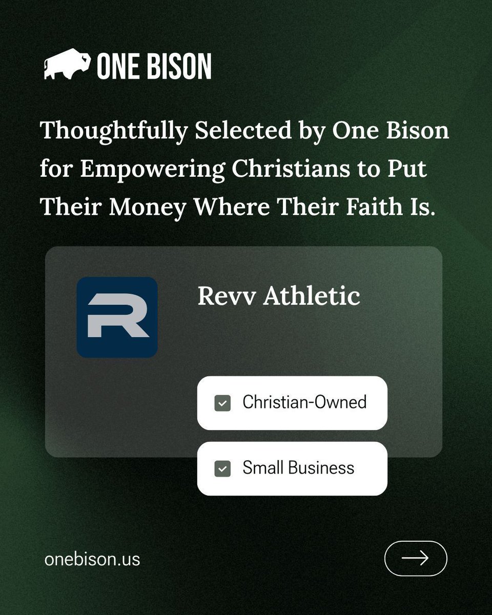 One Bison proudly supports growing companies that hold firm to their values. Your business doesn't need to be the biggest - it just needs to stand for what's right.

Explore more at onebison.us 🇺🇸

#OneBison #SmallBusiness #ConservativeShopping #ChristianOwned