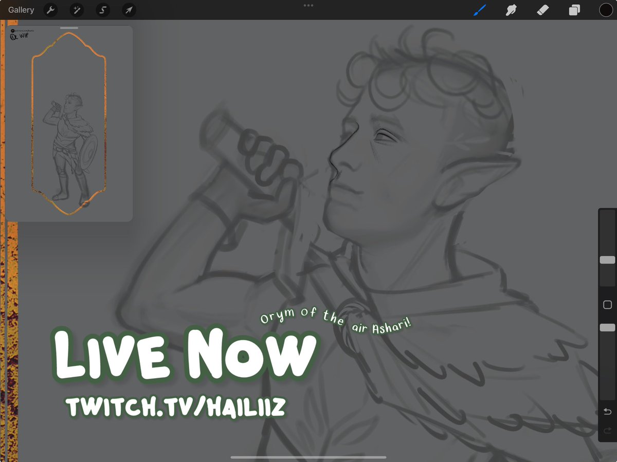 hailiiz's tweet image. Live drawing now 🌿 Orym of the Air Ashari, Critical Role fan art!
twitch.tv/hailiiz