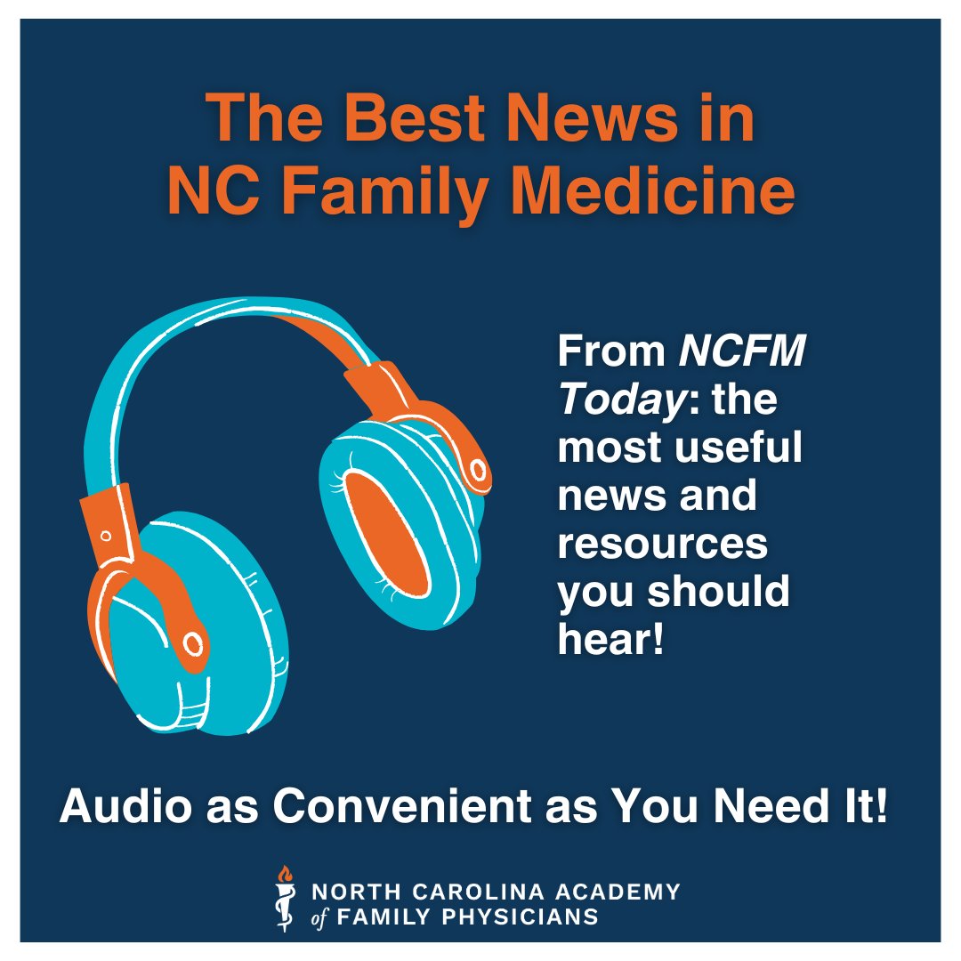 myncafp's tweet image. NCFM Today is back! We review the 2025 Winter Family Physicians Weekend, the expected impacts of the recent federal law, which NCAFP members are moving into new leadership roles, and other topics! Listen now at buzzsprout.com/909250/episode…
