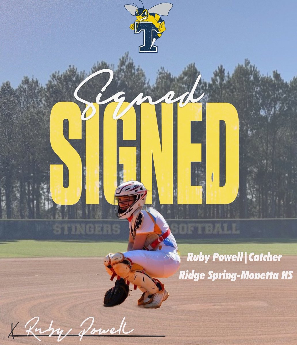 Let’s welcome Catcher Ruby Powell from Ridge Spring-Monetta HS! Ruby finished her SR year hitting .439 with 2 HR’s and 3 3B’s and was named Class A All-State 
#Stingers25 🐝