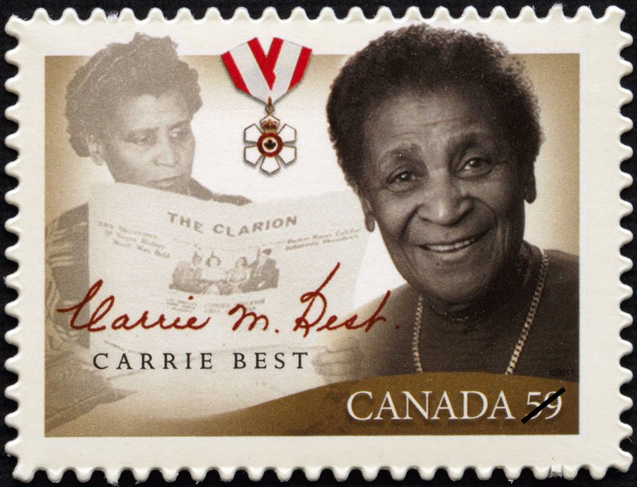 #OTD July 24th, 2001 activist, journalist, publisher, and broadcaster Carrie Mae (Prevoe) Best passed away. Through The Clarion, the newspaper she co-founded in 1946, she advocated for the rights of Black Canadians, most notably through her reporting on the case of Viola Desmond.