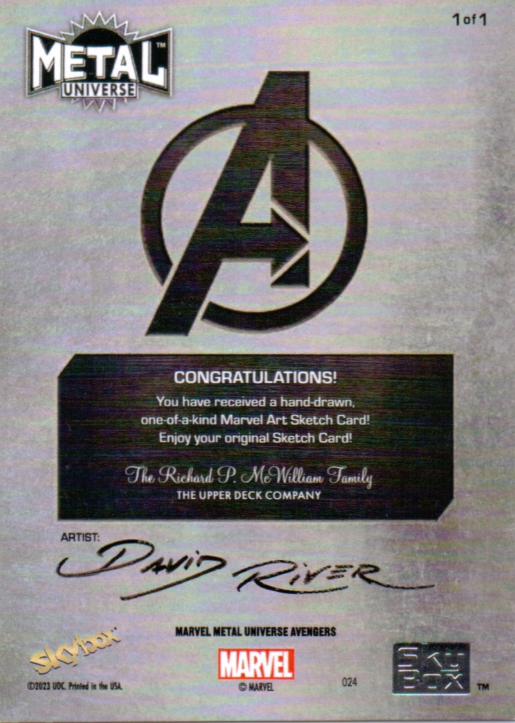 DavidriverArt's tweet photo. Sketch Card: Captain Marvel 

Metal Universe Avengers - Upper Deck/Marvel
@UpperDeckEnt https://t.co/hB20dX4Tos