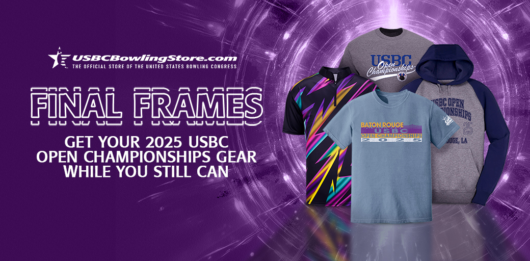 USBC_OC's tweet photo. Final frames are here!🎳🏆
Don’t miss your chance to grab 2025 USBC Open Championships merch before it’s gone!⏳ 
Rep the tournament at https://t.co/0ZTjF6FmoX. https://t.co/pBOTKdVcQ2