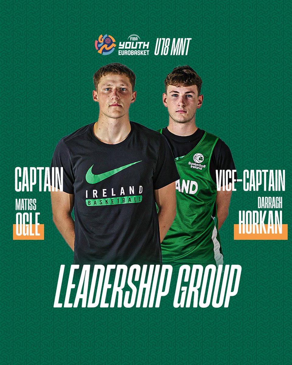BballIrl's tweet image. Our U18 MNT begin their FIBA Youth EuroBasket journey tomorrow morning against Great Britain! 🫡
You'll can watch the game live from 11:00 on the Basketball Ireland website or FIBA YouTube Channel.
#GreenMeansGo ☘️ | #IrishBasketball