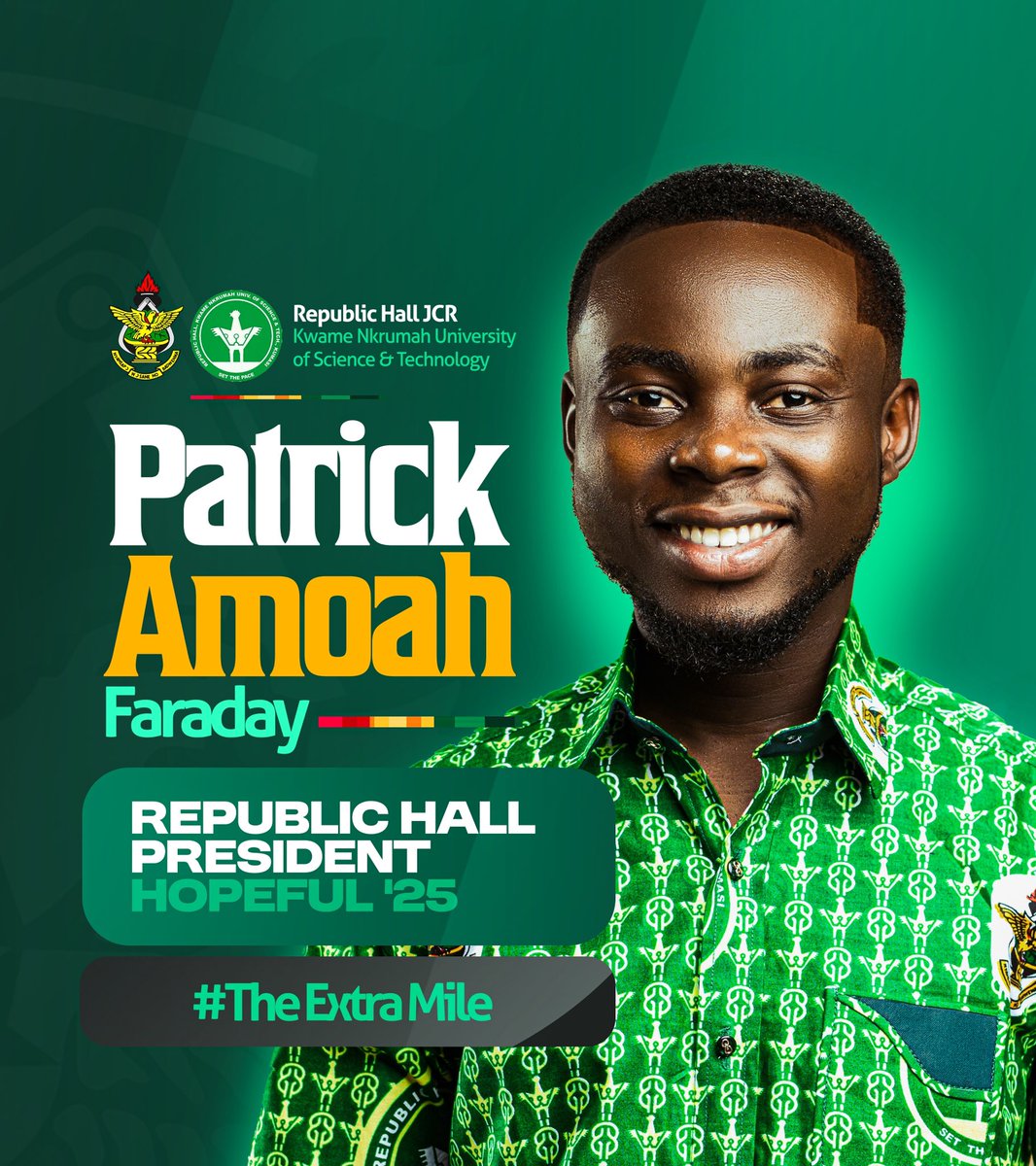 faraday1141's tweet image. Fellow Mongols💚🤍,

I am Patrick Amoah and I am here to serve ,lead and deliver .