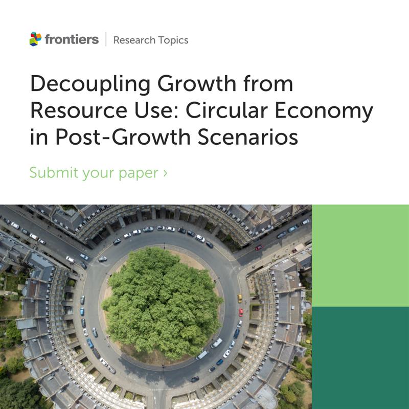 FrontSustain's tweet image. The submission deadline for our Research Topic Decoupling Growth from Resource Use has been extended to 14th October. Don’t miss this opportunity to share your insights and innovations!
Read more and submit your research at the link here: frontiersin.org/research-topic…