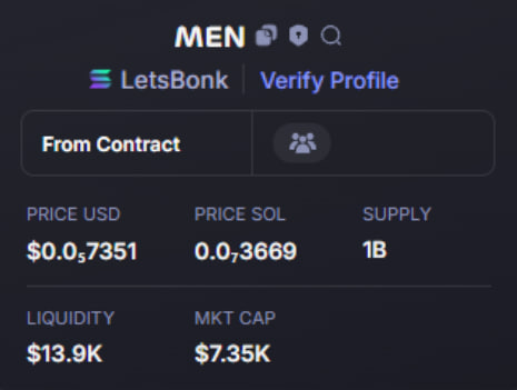 collier_zo77217's tweet photo. 🚀 DONE: 58X
🔹 SOL Token / #MEN $MEN
🟩 BUY Alpha Call: 7k
🟪 DONE Take Profit: 400k
📈 No hype, no noise — just sniper precision.
🔥 Alpha like this only drops in the private room.
👉 Join Alpha Call: https://t.co/A8y0OXUJcf https://t.co/X0aoIuJMHs