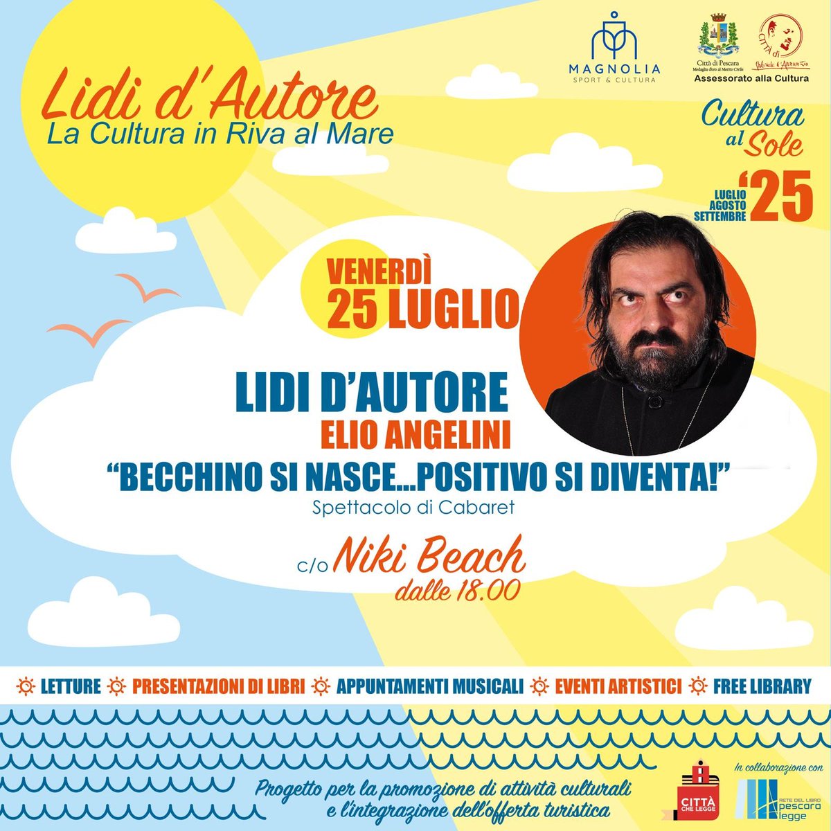 ElioAngelini64's tweet photo. Domani ci vediamo a Pescara.
Lidi, mare, cultura e risate.
.................. e non fare come lo struzzo
prendi la macchina e vieni in Abruzzo https://t.co/8goPsI8Jrz