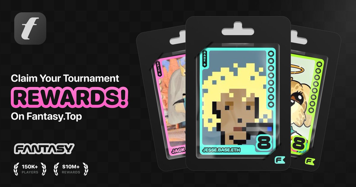 fantasy_top_'s tweet image. REWARDS ARE LIVE TO CLAIM! 🏆
Claim your tournament rewards in the app and start preparing for next week's tournament.
💡Don't forget...star ratings update EVERY Thursday following the tournament, based on the Heroes last 7 day performance.