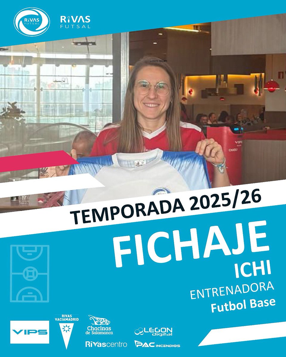 cdrivasfutsal's tweet image. 🚨 𝗙𝗜𝗖𝗛𝗔𝗝𝗘

𝗜𝗰𝗵𝗶 se incorpora al equipo técnico de la base de Rivas Futsal ⚽

💡 Ripense, excelente entrenadora y formadora.
💙 Un lujo contar contigo para seguir formando a nuestras niñas y niños.

#RivasFutsal #Ichi #Fichaje #EntrenadoraBase #Cantera #Temporada2526