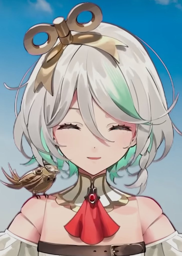 WhyAmIANinja1's tweet image. She should have Ototori (the bird) perch on her shoulder more often please it's so cute