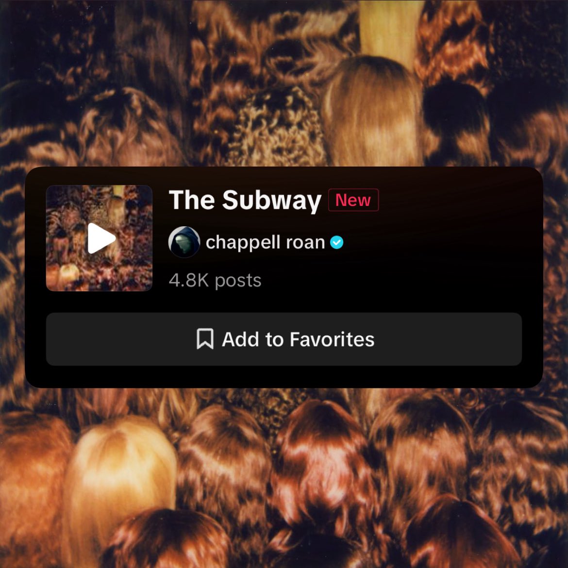 chappellroanbr's tweet image. O áudio oficial de ‘The Subway’ no TikTok conta com quase 5 MIL usos desde sua divulgação no dia de ontem (23/07)
A previsão de lançamento do single é dia 01/08.