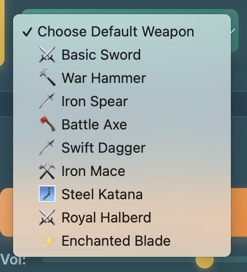 DefiApes's tweet image. GM from the mountains
Designed a new flow where there’s a dedicated page for weapon design + saving and equipping your creations
Also added 10 default weapons for easy selection
Next up is game initiation logic with web sockets
Accumulation time $blade
