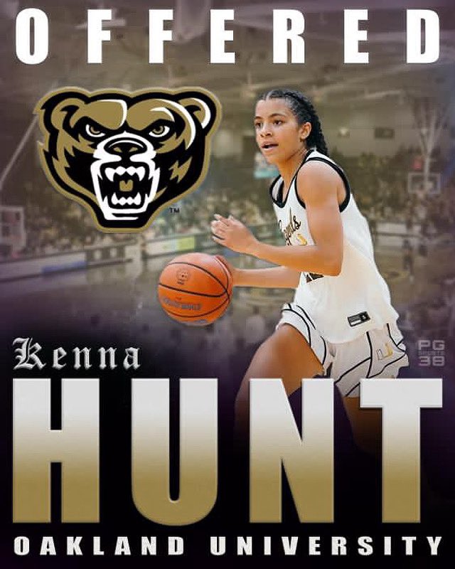 Kenna Hunt (@kennahunt22) on Twitter photo After a great conversation with <a href="/Coach_Newell1/">Keisha Newell</a> i am blessed to have received an offer from <a href="/OaklandWBBall/">Oakland Women's Basketball</a> !!! Thank you so much!!! #BTA <a href="/Legends_Bball/">Legends U Basketball</a> <a href="/BryceMcKey/">Bryce McKey</a> After a great conversation with <a href="/Coach_Newell1/">Keisha Newell</a> i am blessed to have received an offer from <a href="/OaklandWBBall/">Oakland Women's Basketball</a> !!! Thank you so much!!! #BTA <a href="/Legends_Bball/">Legends U Basketball</a> <a href="/BryceMcKey/">Bryce McKey</a>