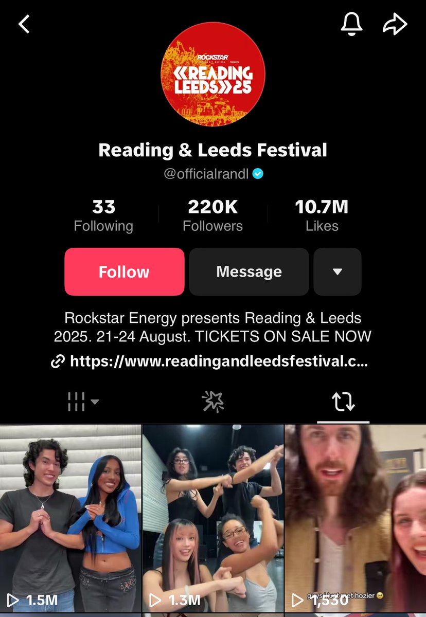 katzcrave's tweet image. Reading & Leeds Festival has reposted Katseye’s TikTok’s with Conan Gray.