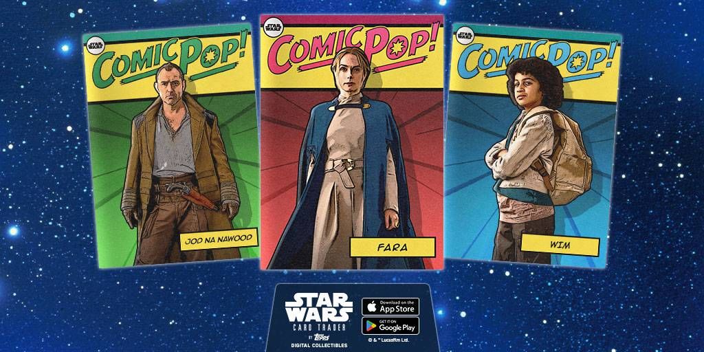 ToppsSWCT's tweet image. Comic POP! returns with your favorite Skeleton Crew characters! buff.ly/H235ulN