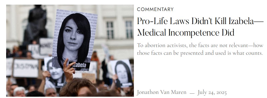 JVanMaren's tweet image. Abortion laws do not kill women. In fact, pro-life countries like Poland and Malta have lower maternal mortality rates than nations with legal abortion. In Poland, as in Ireland, the symbol used by activists did not die because of abortion:
europeanconservative.com/articles/comme…