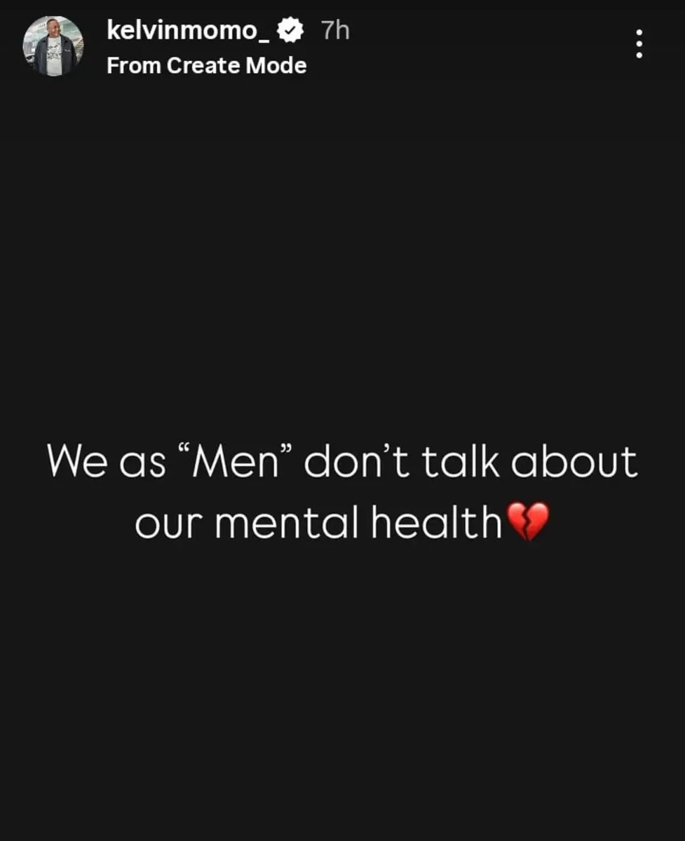uMshumayeli_011's tweet image. Kelvin Momo has touched a Sensitive topic on his Instagram Story 💔😔