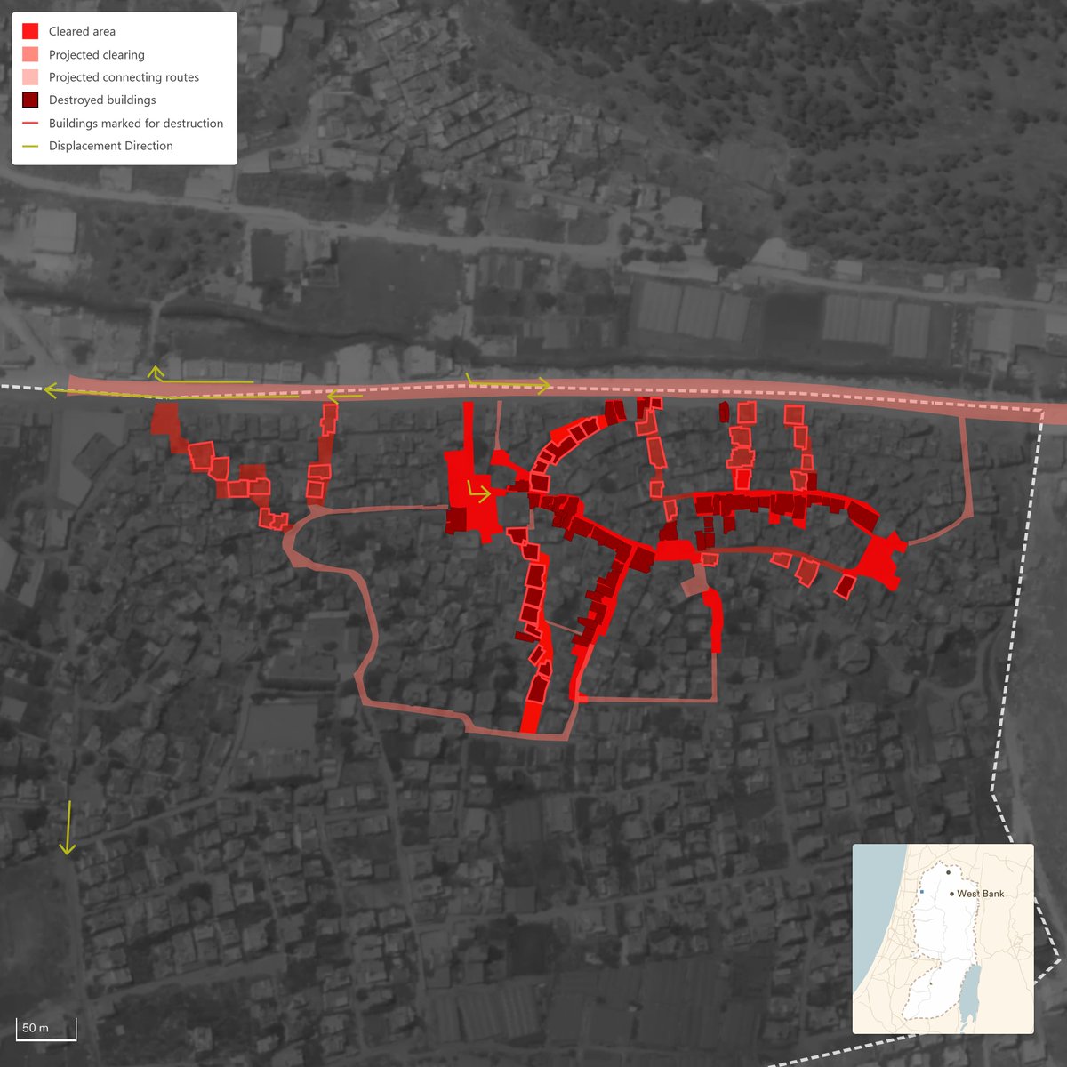 While starving Gaza and its 80% refugee population, Israel is expanding its war on Palestinian refugees—and on their very ‘refugee-ness’—in the West Bank.

Our updated analysis shows that the Israeli military is continuing to carve up the refugee camps of Tulkarm, Jenin and Nur
