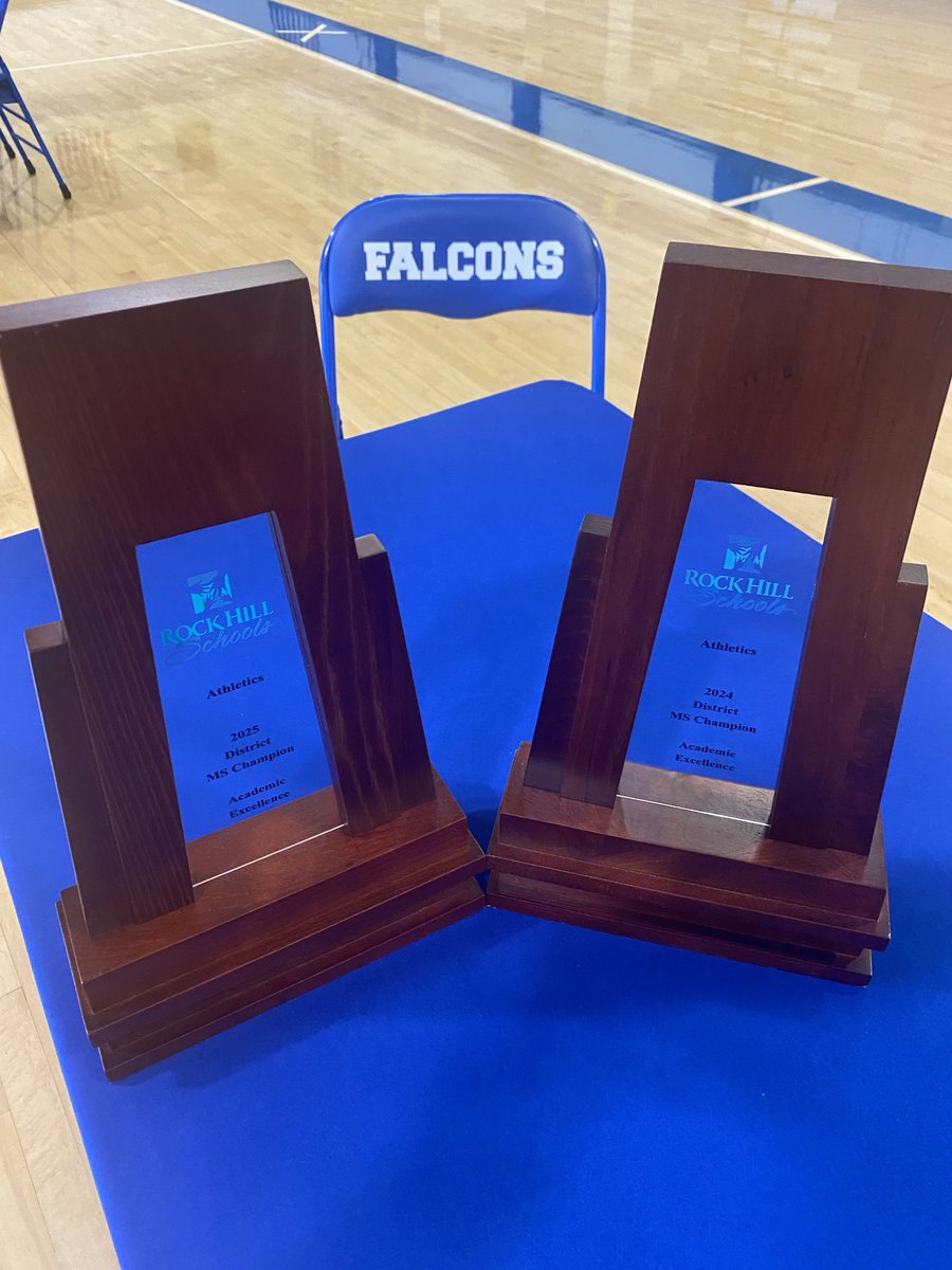 Congratulations Sullivan athletics. On winning the athletics, academic excellence award two years in a row! Go Falcons! #rockhillschools