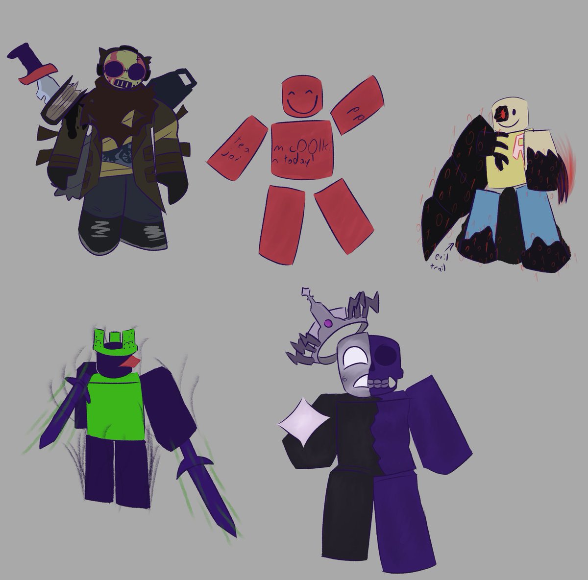 Spop694's tweet image. kills you

now i get to take much longer on drawing the survivors