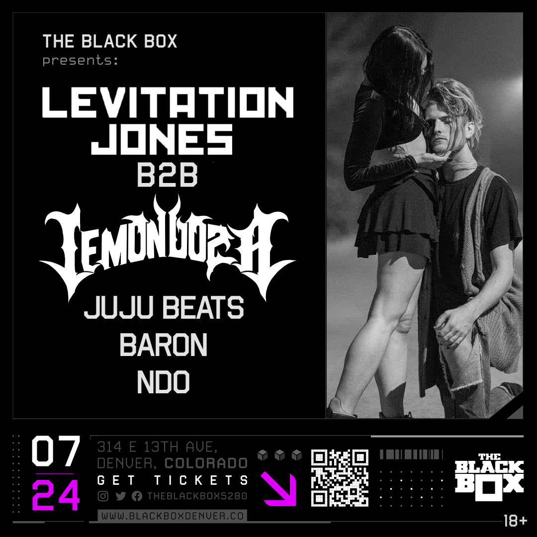 TheBlackBox5280's tweet image. TONIGHT
Levitation Jones B2B Lemondoza
JuJu Beats
Baron
NDO
Tickets / Set Times:
bit.ly/LevitationDoza…